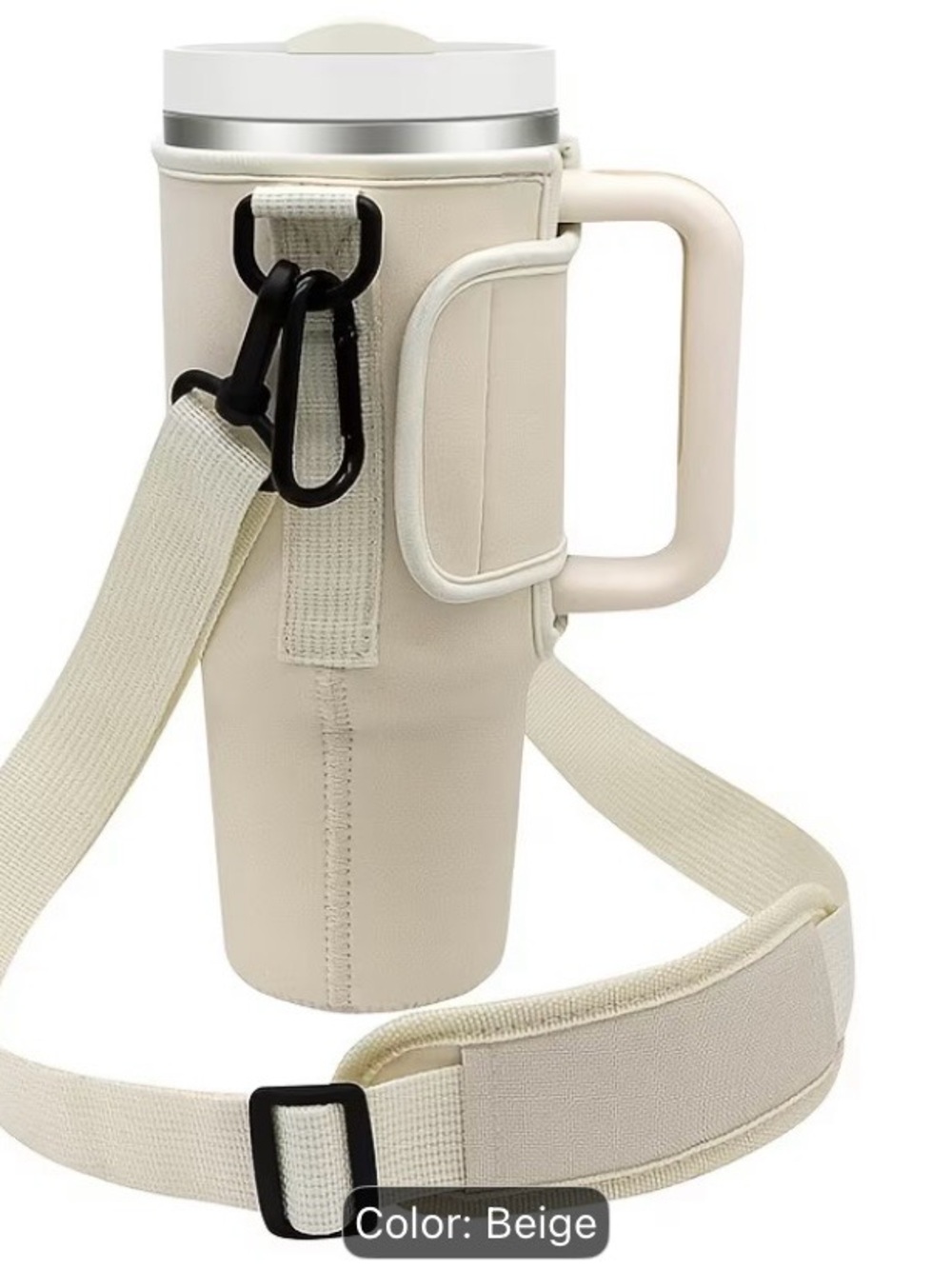 Source Unknown Beige Phone Case Crossbody Strap